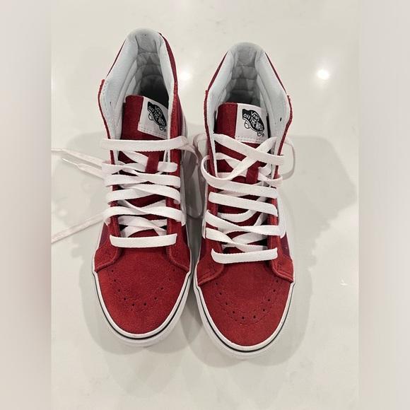 Vans Women High Top Shoes Burgundy - Picture 1 of 3